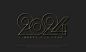 Premium Vector | Line art design vector number 2024 with luxury golden  color premium for posters banners social greetings and new year 2024  celebrations