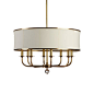 Zoe Eight-Light Brass Chandelier