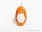 Custom Kawaii Pomeranian Dog Ornament or Figurine: 