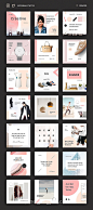 春季设计自媒体促销设计版式素材 Empathy Social Media Kit :  