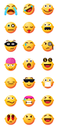 精致一组表情Emoji图标icon元素UI设计素材PNG格式SVG格式素材-淘宝网