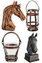 Horse head statues and equestrian accents from Target: 