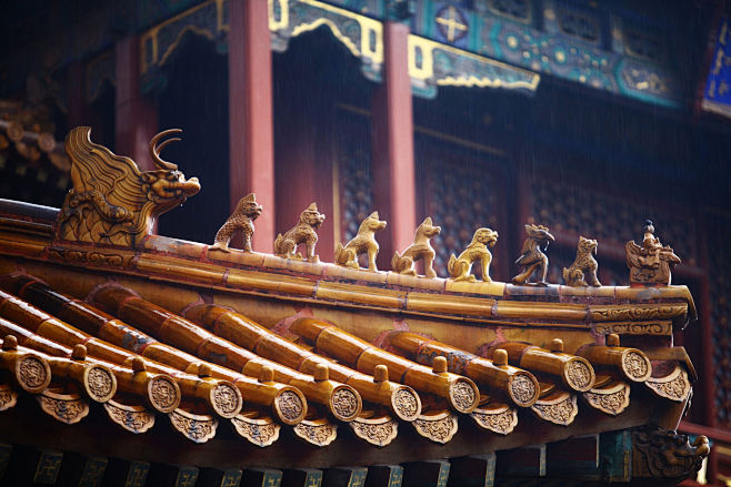 Chinese roof tops by...