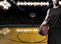 篮球 篮球场 篮球场上的黑衣运动员  (1800×1314)