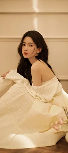 美女王秋紫高清手机壁纸背景图