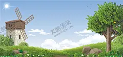 农场风车 【酷图网】风景画,树叶,扁平风,插画,主题背景矢量,插画设计,插画素材,美景插画,景观插画,风格插画,卡通树木,风景,卡通风景插画,手绘风景画,插画风景,美丽背景,风景海报,蓝天白云,田园风光,绿色背景,自然风景画,草地风景画,大自然绿草地,草地绿地风景,绿地天空,简约背景,小清新绿色,花树