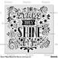 Stars They Shine For You Poster #art #design #walldecor #homedecor #wall #quotes #roomwall #decor #ad #zazzle #poster