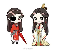 #天官赐福# #花怜#
这次的换装小贴纸花花和怜怜分别三套衣服（常服/华服/女装）
（掺杂了个人的恶趣味
排完版就可以下印刷了！ ​​​​