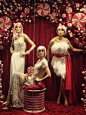 Peppermint Twist-  Holiday window display by Keith Dillion. We love that he always uses mannequins in his window displays in unique ways.    Mannequin Madness has the mannequins you need for your window display needs.