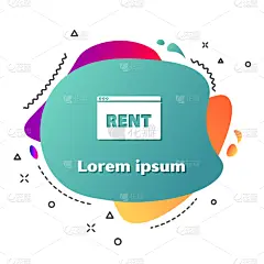 电子邮件,文字,Rent,标志,白色,图标,悬挂的,商务,租赁合同,抵押文件