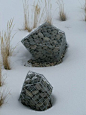 Gabion | GardenDrum  Gabion sculpture by Natalie Clark