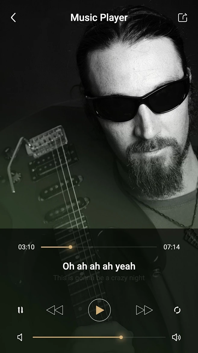 Retro Style Music Player Android