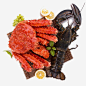 生鲜海鲜免抠素材_图宝宝 https://bao16.com 食材 大螃蟹 大龙虾 柠檬 海鲜