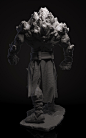 Marble battle Golem, Eugene (Yevhen) Lisunov : Hi folks, here is some character I did for fun by inspiring and enjoying by great art of other artstation great artists.  Cheers!