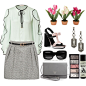 A fashion look from August 2013 featuring Emilio Pucci blouses, Forever New skirts and Prada sandals. Browse and shop related looks.