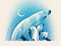 Polar Bears Art Print Benefiting NRDC