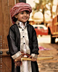 Arab boy from GCC in traditional costume