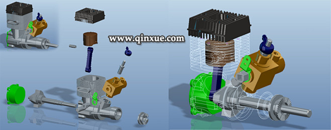 装配装配工具的应用及发动机模型实例装配和...