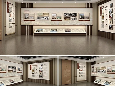 新中式文化展厅 党建历史文化墙 校史馆博物馆-花瓣网