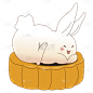 中秋相关贴纸-SVG-兔子