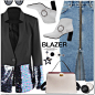 #gamiss  #blazer #cool #black #denim #skirt #fabulous  #awesome  #amazing  @polyvore @polyvore-editorial