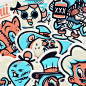 TOUGUI x EKIEM x APO x TLP STICKER PACK on Behance