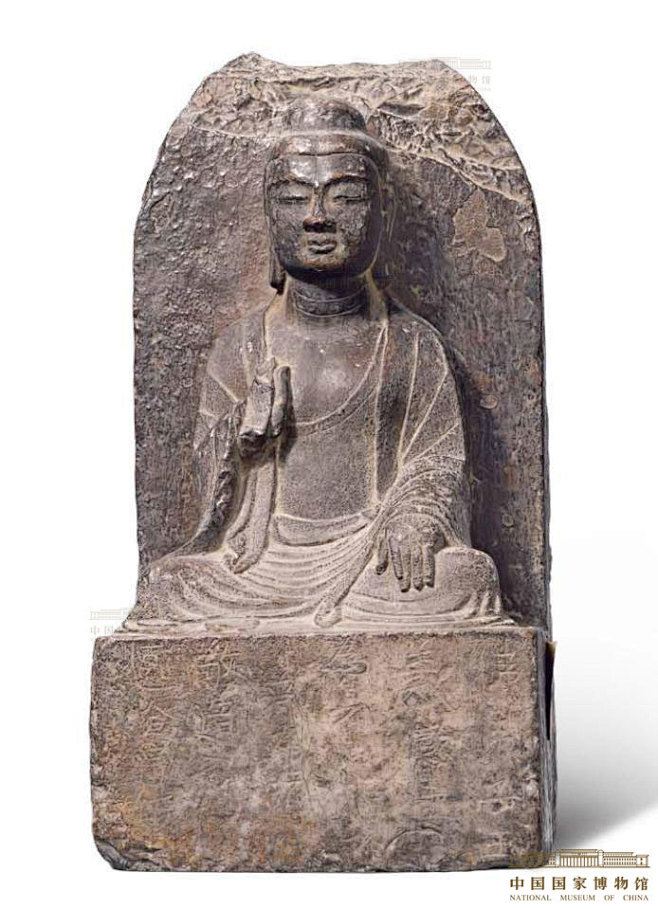 石雕佛坐像
唐 总章元年（668年）
高...