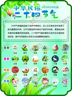 二十四节气知识手抄报展示 【酷图网】二十四节气,手抄报,知识,插画,图标,春天,夏天,秋天,冬天,立春,雨水,惊蛰,春分,清明,谷雨