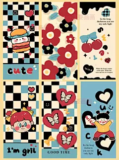 原创壁纸/蓝黑红