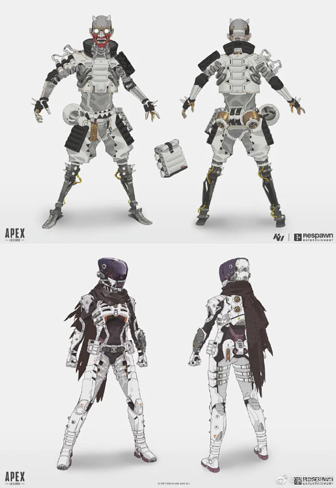 #涂图分享# APEX英雄的皮肤概念设计 出自国人画师@六只山羊鸣翠柳 -花瓣网