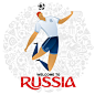 Welcome to Russia to play football! Football Players.