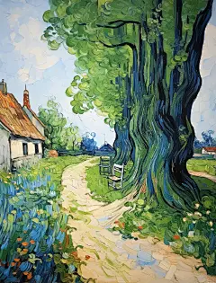 门前大树下乘凉-油画_1_HMA_来自小红书网页版