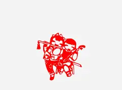 剪纸高清素材 儿童剪纸 儿童年画 剪纸 窗花 免抠png 设计图片 免费下载