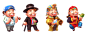 @deviljack-99 【JACK游戏UI】欧美Q版角色原画场景3D模型手办设计