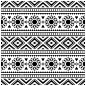 Seamless ethic pattern. Horizontal Motif.