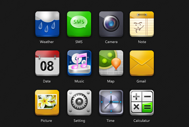 手机桌面Icon设计1