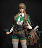 【依古奈斯学员作品】裴同学作品-背魔法书的韩风小美女