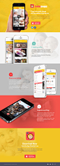 Baby Snaps App Landing Page on Behance