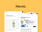 Havoc Agency UI Kit 机构用户界面网站模板套件-到位啦素材网