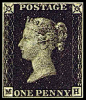 维基百科，自由的百科全书File:Penny black.jpg 黑便士（英语：Penny Black）是世界上第一张不干胶邮票，1840年5月1日在英国正式发行，6日投入使用。虽然5月6日是邮票生效的第一天，但由于邮票从5月1日就开始出售，当天就有人使用邮票，所以邮戳最早的日期是5月1日。 罗兰·希尔爵士在1837年发表的《邮政改革建议》中提出了使用邮票，信封上如果粘帖了邮票，则表示“邮资已经预付”。虽然黑便士是世界上第一张邮票，但在黑便士出现之前，在奥地利、瑞典和希腊就已经有人提出过“邮票”这一概念。
