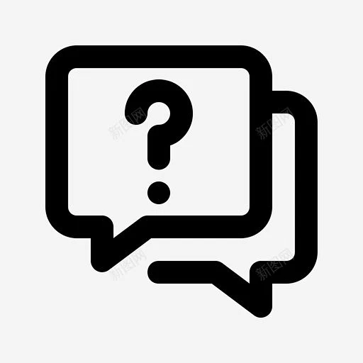 问题提问聊天 标识 标志 UI图标 设计图片 免费下载 页面网页 平面电商 创意素材-花瓣网