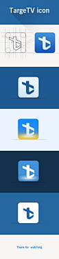 TargeTV  APP ICON  Design : TargeTV网视，极速完美的全能播放和多屏共享利器！集在线点播，在线直播，以及本地媒体於一体，随时随地在手机，高清电视上播放观看以及无线分享影视，音乐，和照片。聚合海量的互联网优质内容，为你或你家人轻松选择和创建个人频道，看我想看，随手可得不一样的专业级的视听享受。