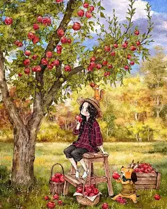 【插画】人气插画师Aeppol的新作_作品_治愈_岁月 :  我们曾经分享了Aeppol（애뽈）的插画作品，很多朋友留言说很喜欢，期待新作。 在Aeppol的作品中，我们能够感受到温暖、纯真、梦幻，是一种难以言喻的小幸福，是让人心生向往的自由的岁月静好…