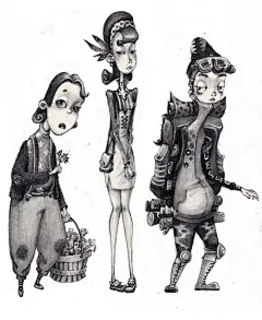 一群人-GWENN_角色设计,绘本,人物,动画_涂鸦王国插画