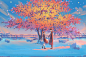 新雪_糖谷一__插画师作品_涂鸦王国gracg.com