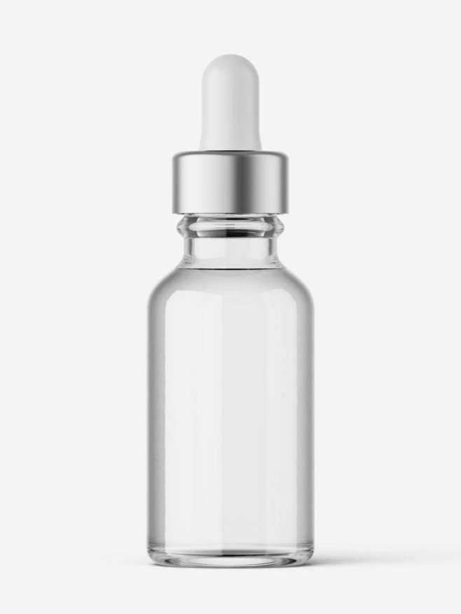 玻璃滴管瓶模型/透明