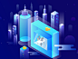 isometric letter I illustration