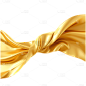 通用金色丝带绸带装饰元素