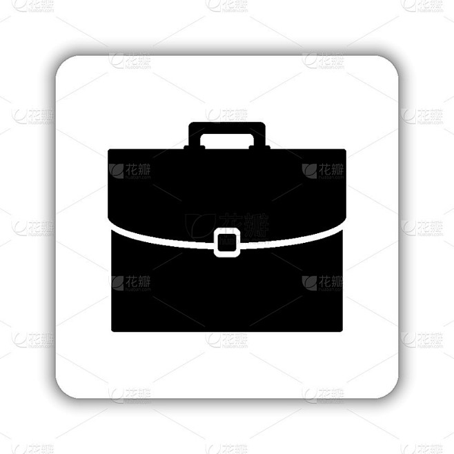 公文包-黑色矢量图标
