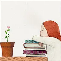 有意境的个性简约手绘卡通头像女生版